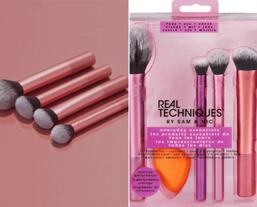 Make up brushes/ sponges cover photo collage