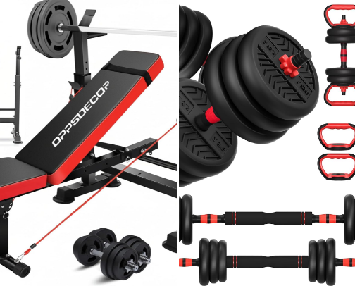 Affordable workout set cover photo collage