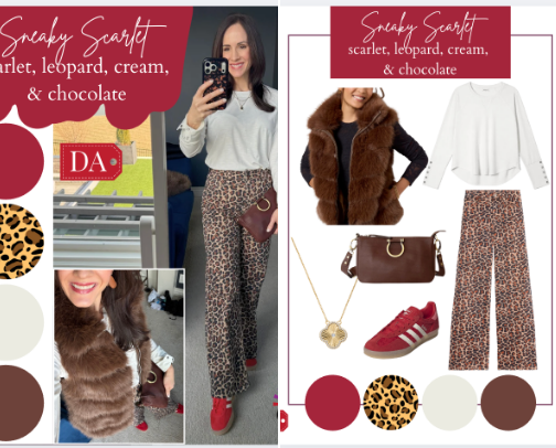 Sneaky Scarlet cover photo collage