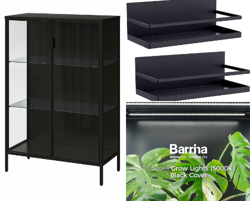 What I use in my IKEA greenhouse cover photo collage