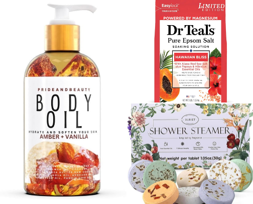 My Favorite Shower + Bath Products That Actually Make Me Slow Down And Appreciate The Moment cover photo collage