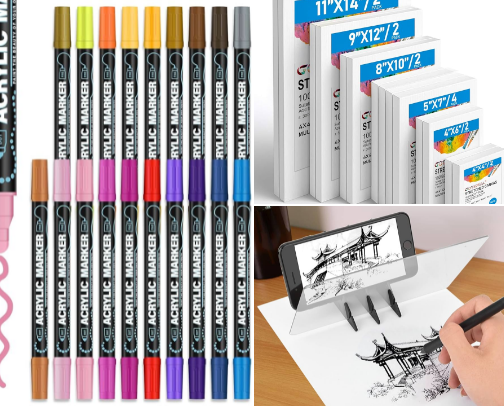 Affordable sets for painting and drawing cover photo collage