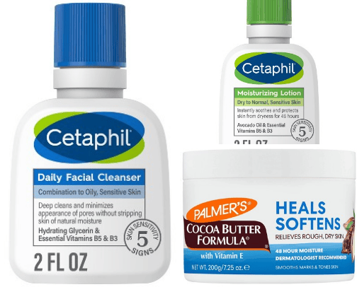 Skin care cover photo collage