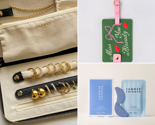 cute carry on essentials cover photo collage