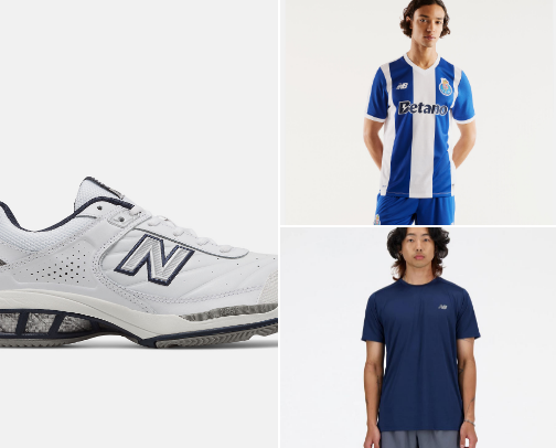 New Balance;  Showing looks for the summer cover photo collage