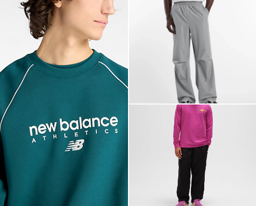 New Balance;  Showing looks for the summer cover photo collage