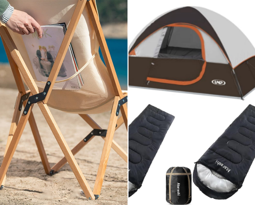 Must haves for a perfect camping experience cover photo collage
