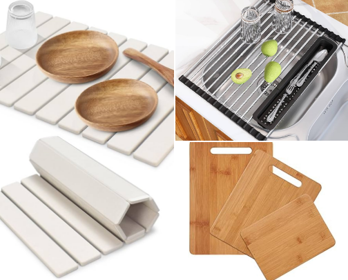 Day to day kitchen favs & Organization must haves cover photo collage