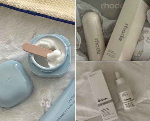 Skincare Essentials for that glass skin✨ cover photo collage
