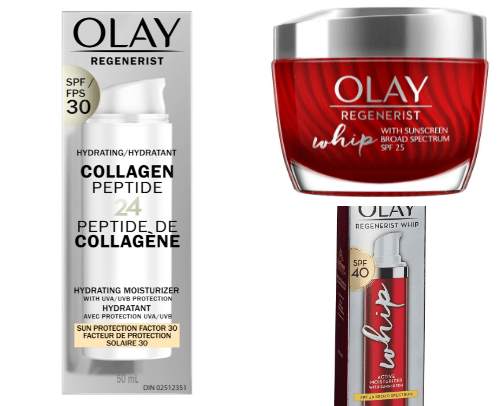 OLAY products 👄 cover photo collage