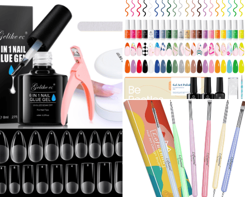 Amazon- At Home Nails cover photo collage