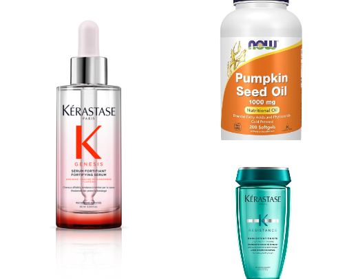 Hair journey / regrowing hair from hormone induced hair loss cover photo collage