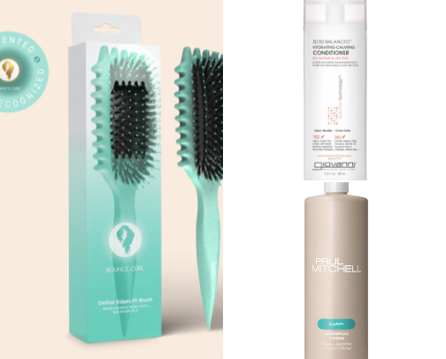 Curly hair maintenance recommendations cover photo collage