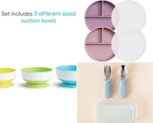 Starting solids cover photo collage