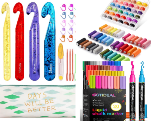 Snowy Day Craft Supplies cover photo collage