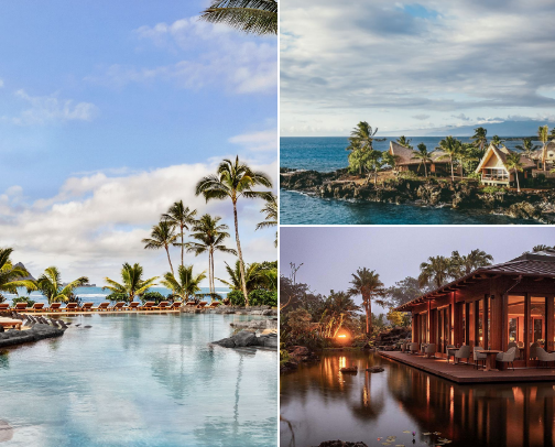 Design-Forward Hotels in Hawai'i — from Boutique Stays to Luxury Resorts cover photo collage