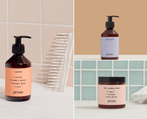 hair care and supplements cover photo collage