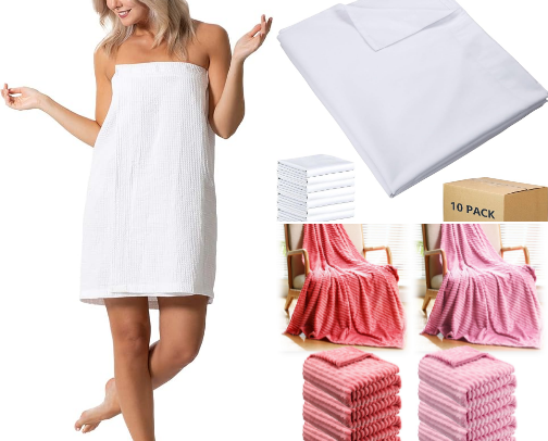 Essential linens cover photo collage