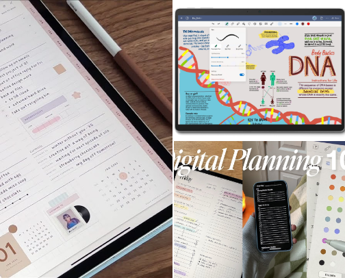 Digital Planner Girlie Must Have cover photo collage