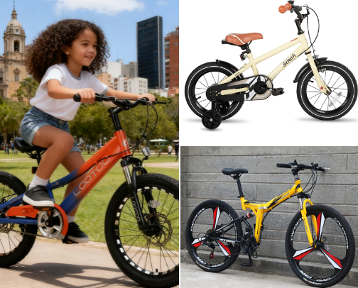 children's bicycle with limited edition design cover photo collage