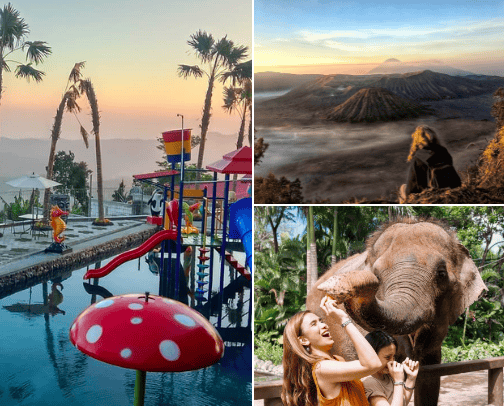 rekomendasi wisata cover photo collage