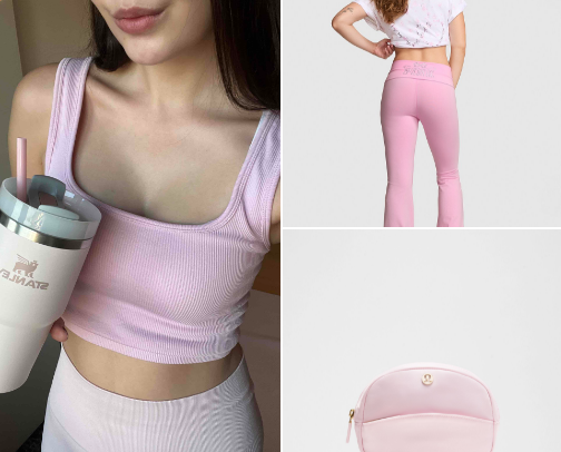 Pink essentials for pilates princess🩰💗🎀 cover photo collage