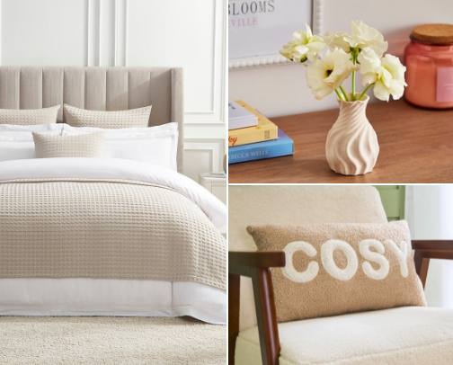 Who said beige had to be boring? cover photo collage