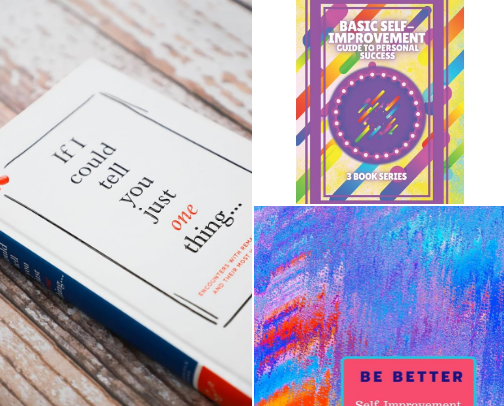 My favorite self improvement books cover photo collage