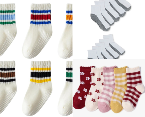Socks for kids cover photo collage