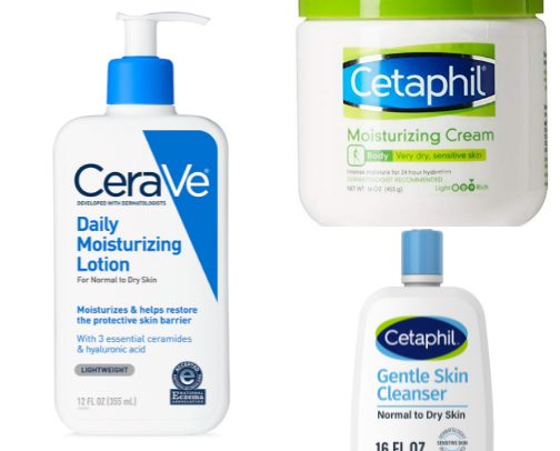 perfect skin care routine for eczema prone to dry skin cover photo collage