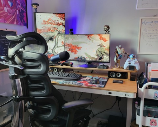 ⭐Cool Desk Setup⭐ cover photo collage