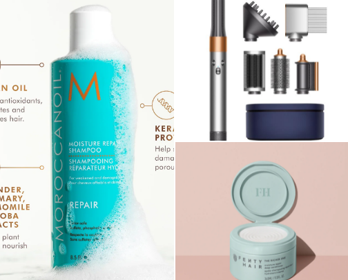 Everything you need for healthy and stylish hair cover photo collage