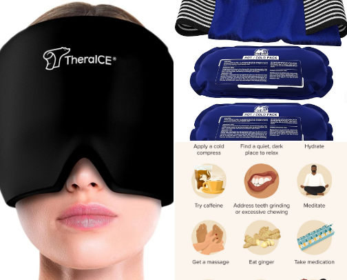 Migraine survival kit cover photo collage