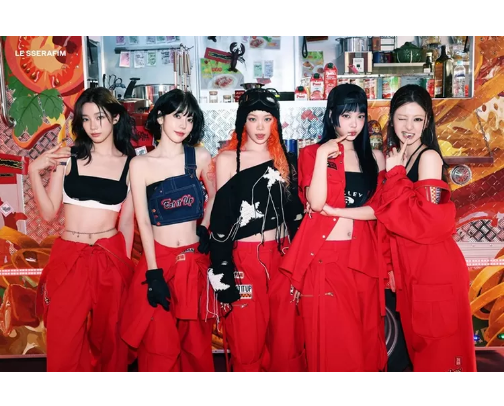 K-Pop: LE SSERAFIM Album Collection & Era Vibes cover photo collage