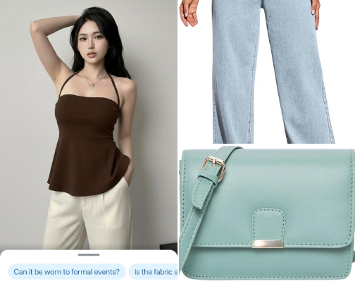 Korean outfit cover photo collage