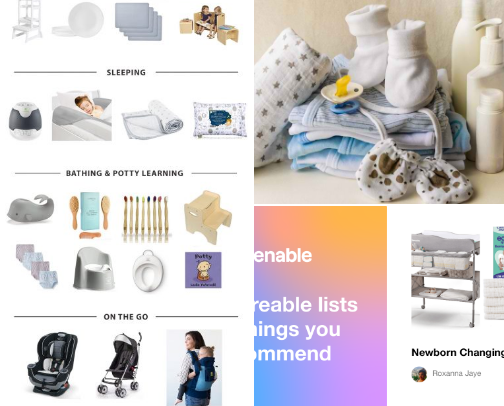 Baby products cover photo collage