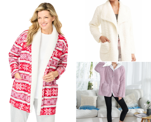 Top 10 Plus Size Bed Jackets cover photo collage