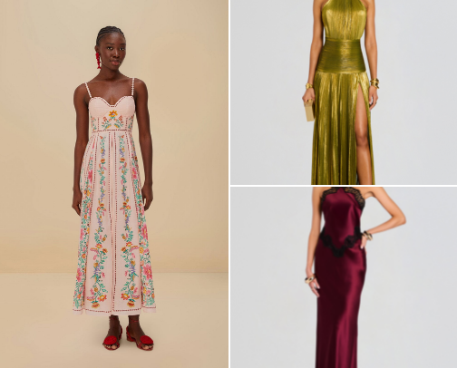 wedding guest dresses cover photo collage