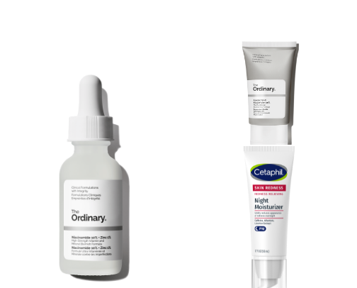 My essential products for my redness/ rosacea cover photo collage