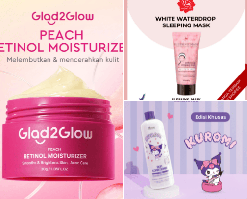 Skincare stuff recommend cover photo collage
