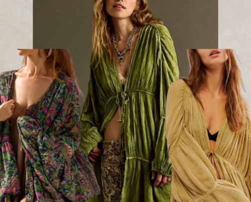 Whimsical Dusters & Cardigans cover photo collage