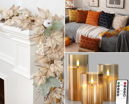 Fall Decor - Calm & Cozy Fall Home Aesthetic cover photo collage