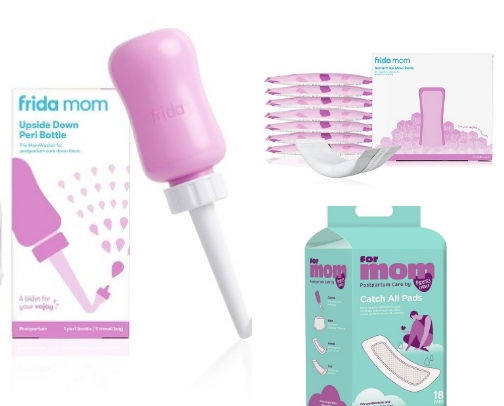 Postpartum Mom Recovery Kit. cover photo collage
