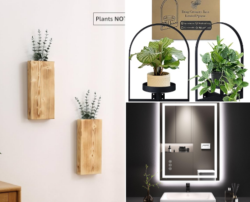 Aesthetic home interior cover photo collage