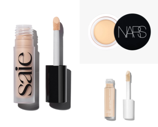 Acne safe concealers cover photo collage