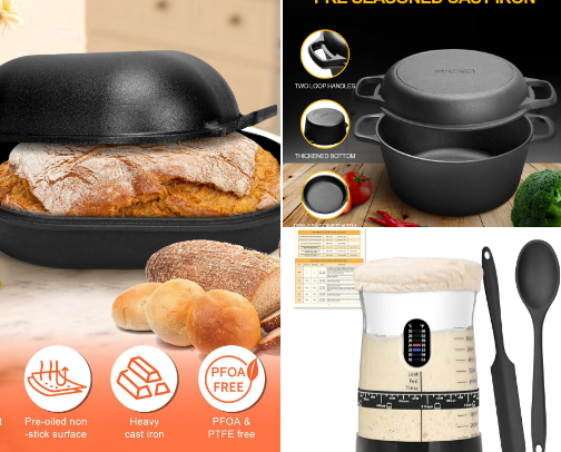 Bread Baking essentials cover photo collage
