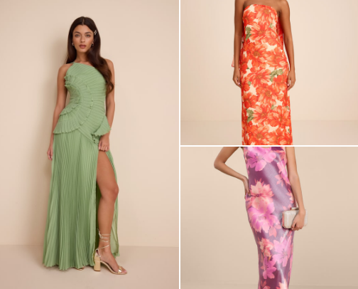 Wedding guest dresses 🩷 cover photo collage