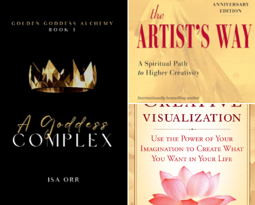 Inspiring Books For Spiritual Creatives, Poets, Artists, and Writers cover photo collage