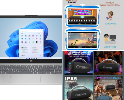 Everyday work and home tech- 
Modern gadgets to streamline your day cover photo collage