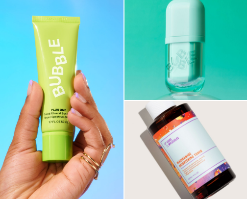 my skincare cabinet essentials cover photo collage